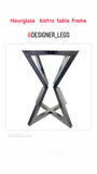 POSEUR  Hourglass Bistro / Pub / Restaurant Table Frame - Centre Piece - 1050mm high x 600mm wide.