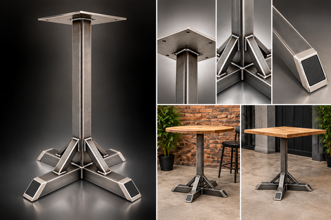 Bistro Steel Dining Table Frame product gallery