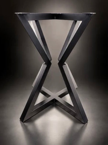 Hourglass Steel Dining Table Frame original product photograph