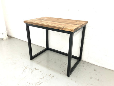 60cm-deep reclaimed rustic office desk — view 1