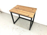 60cm-deep reclaimed rustic office desk — view 2