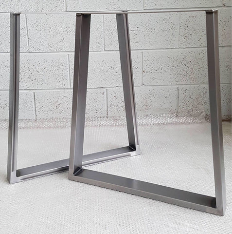Trapezium Table Legs (650mm & 810mm Width) - Set of 2 - 71cm / 28” high.