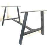 ‘A’ leg dining table frame - 71cm high x various lengths.